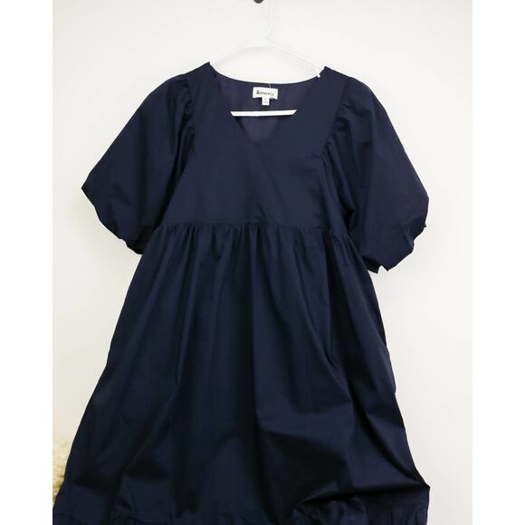 Chic Navy Blue Maxi Dress - Picture 2 of 6